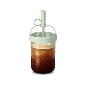 Nespresso Nomad Aquamarine Mint Green Iced Coffee Tumbler with Straw